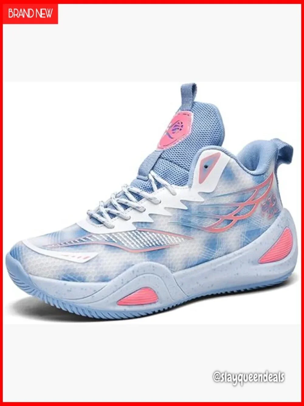 Lightweight Mesh Basketball Sneakers with Non-Slip Rubber Sole for Training